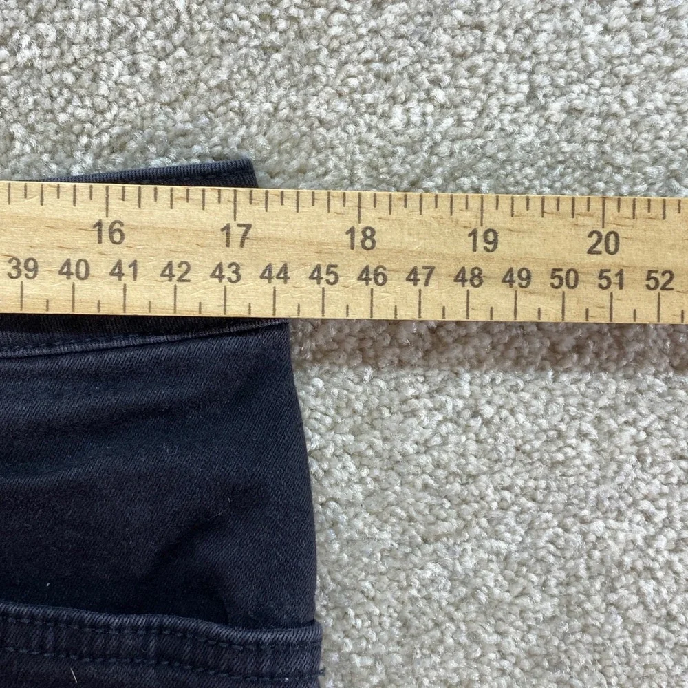 Vans Boyfriend Shorts Womens 13/31 Black Denim Rolled Hem Outdoor‎ Summer